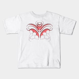 Crazy Orange Tulip Doodle Kids T-Shirt